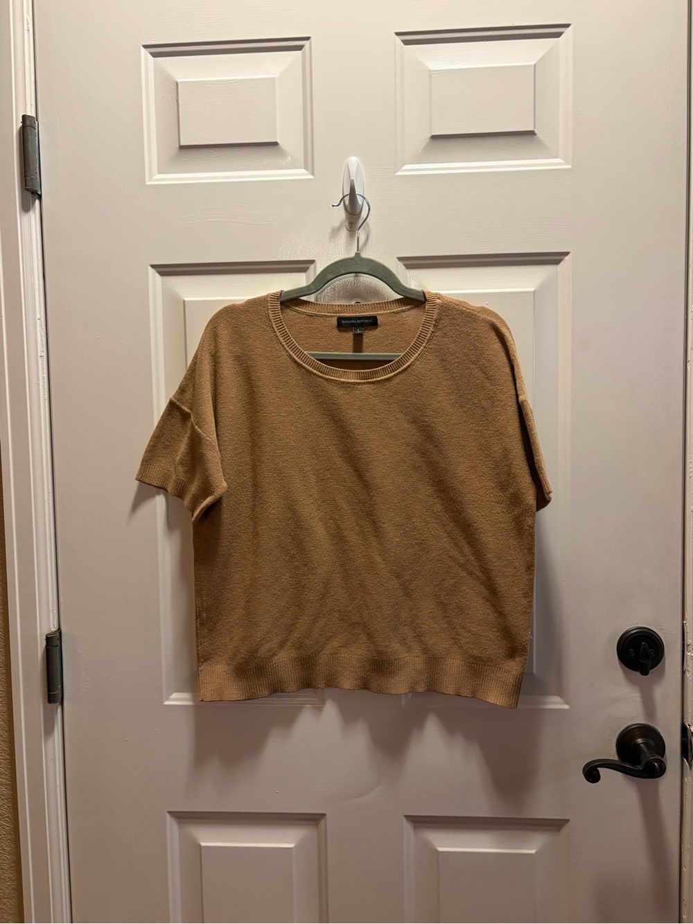 Banana Republic Camel Crewneck Knit Tee
